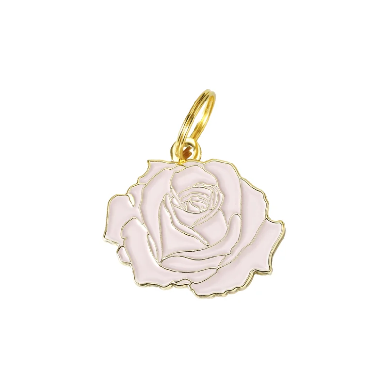 Rose Pet ID Tag