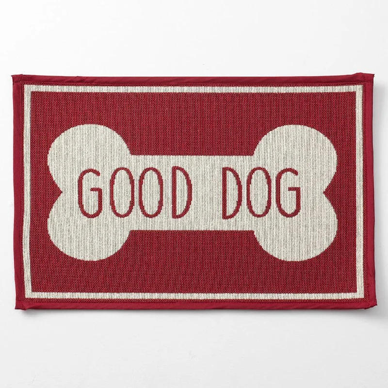 Good Dog Bone Tapestry Mat