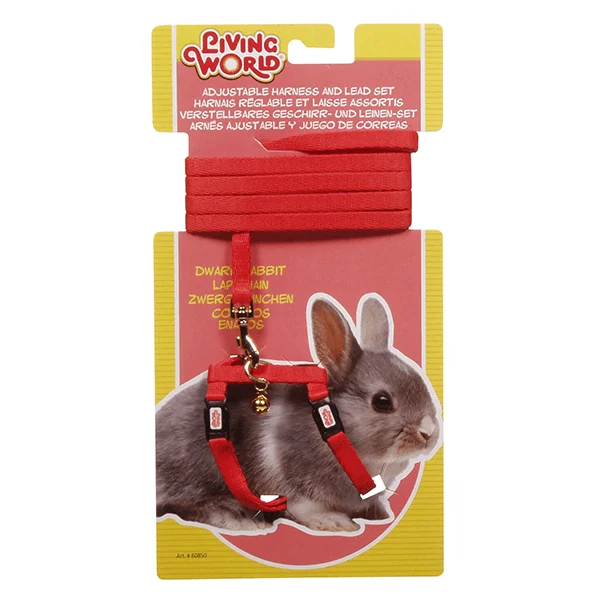 Living World Adjustable Harness and Lead Set For Dwarf Rabbits