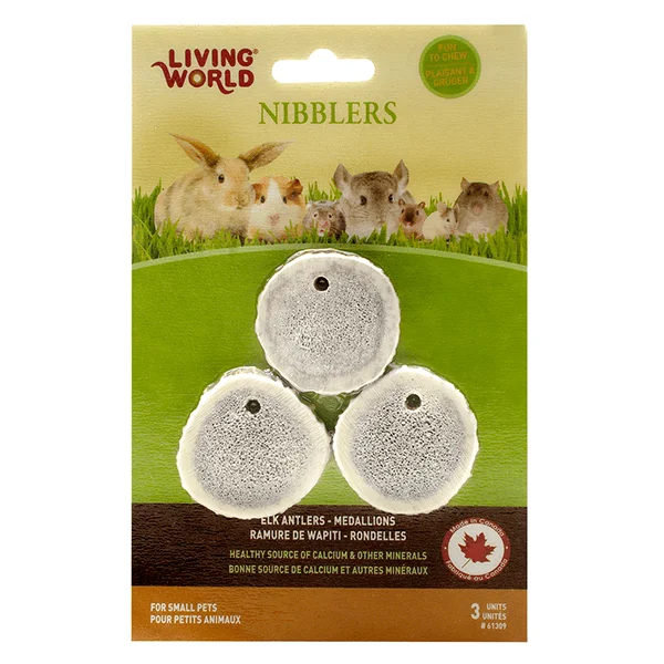 Living World Nibblers Elk Antler Medallions