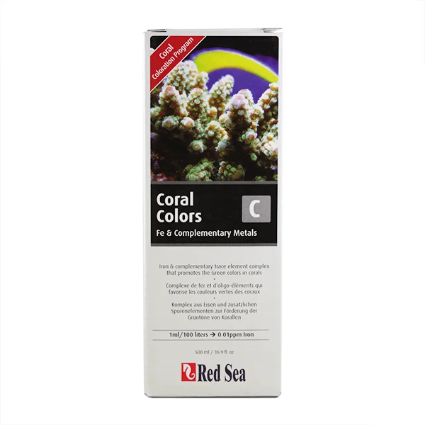 Red Sea Coral Colors Fe & Complementary Metals