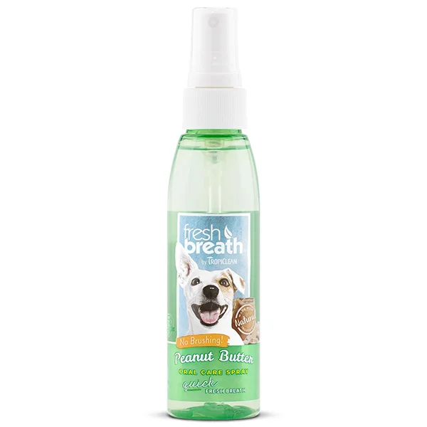 Tropiclean Fresh Breath Peanut Butter Oral Care Spray