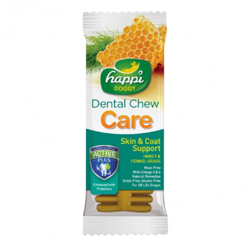 Happi Doggy Care Skin & Coat Support 4 Inch Dental Dog Chew 25g