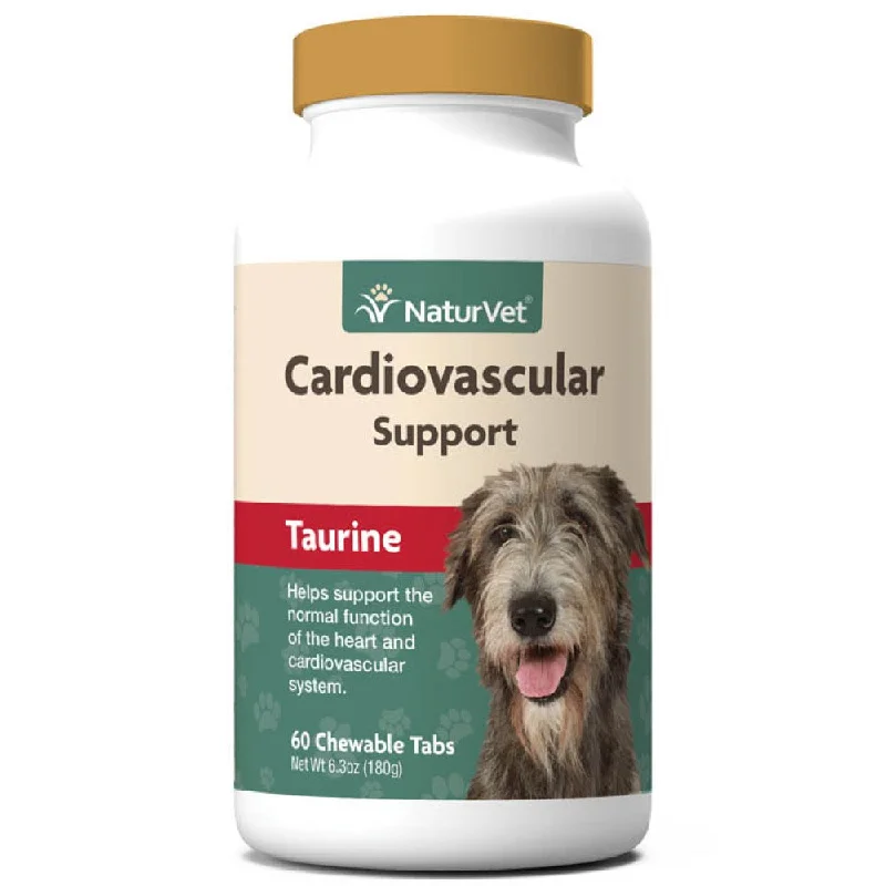 NaturVet Cardiovascular Support Plus Taurine Dog Supplement 60ct