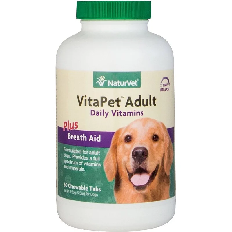 NaturVet Vitapet ADULT Daily Vitamins Tablets For Dogs