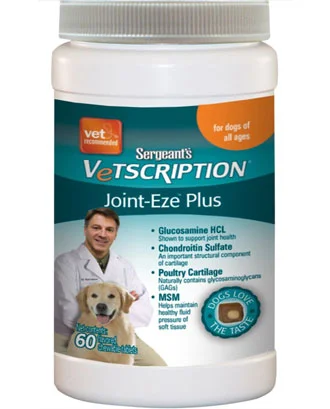 Sergeant's Vetscription Joint-Eze Plus For Dog 60 chew