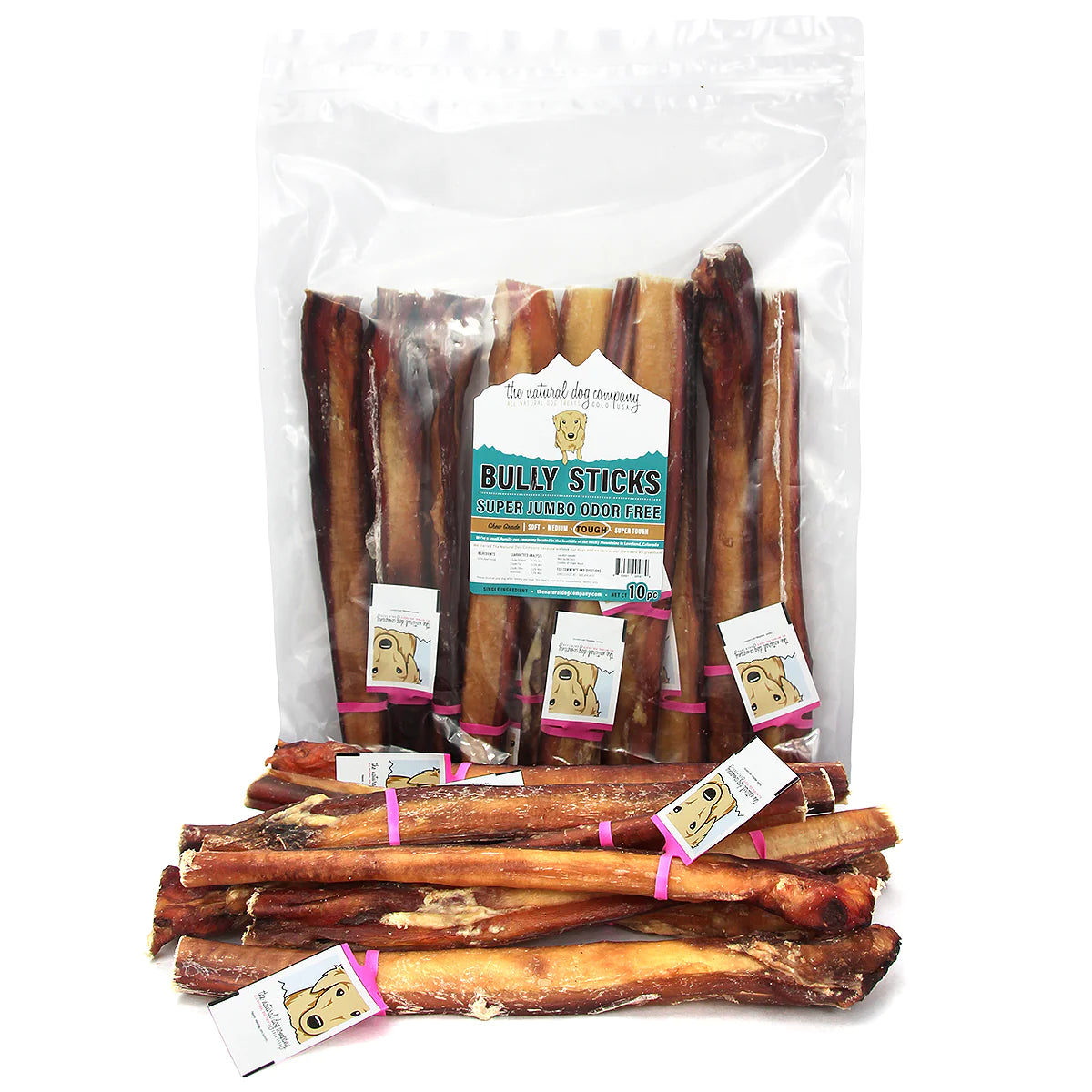 12" Jumbo Bully Sticks - Odor Free - 1 Count