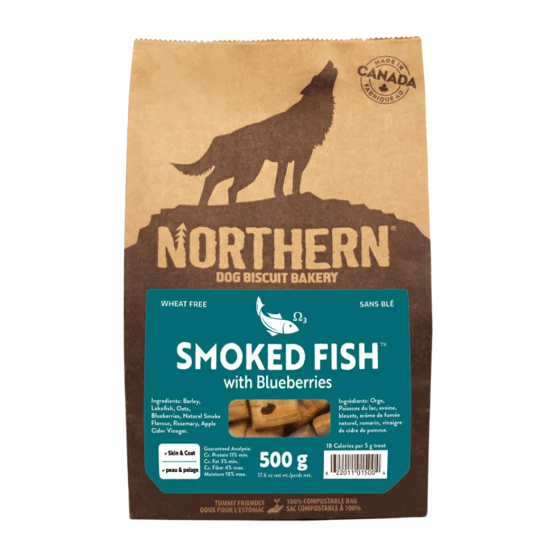 Dog Biscuits - Smoked Fish with Blueberries - 500 g