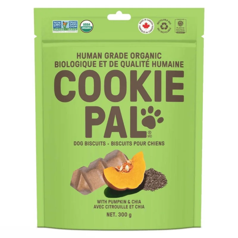 Human Grade Organic Dog Biscuit - Pumpkin & Chia - 300 g