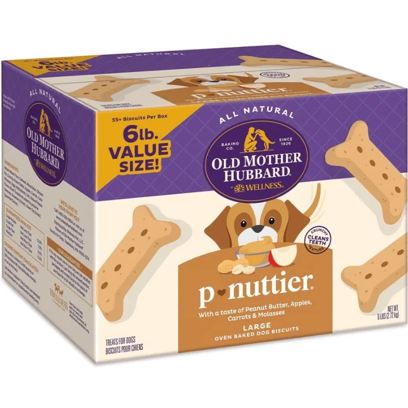 Oven Baked Dog Biscuits, P-Nuttier, Peanut Butter, Large