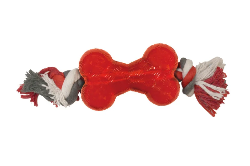 SPOT Play Strong Mini Tug Bone with Rope