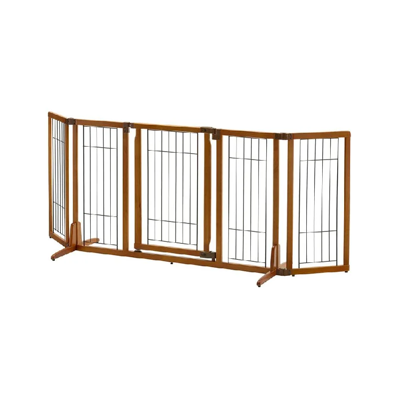 Freestanding High Pet Gate with Door