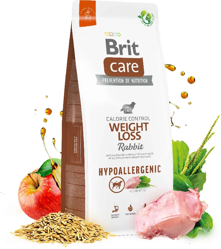 BRIT CARE Hypoallergenic Weight Loss, cu Iepure şi Orez